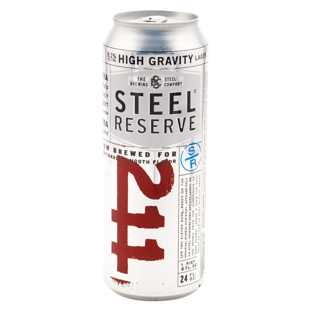 Steel Reserve 211 High Gravity Single 24oz Can 6.1% ABV