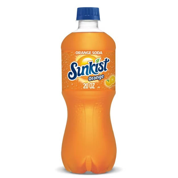 Sunkist Orange Soda - 20 fl oz Bottles