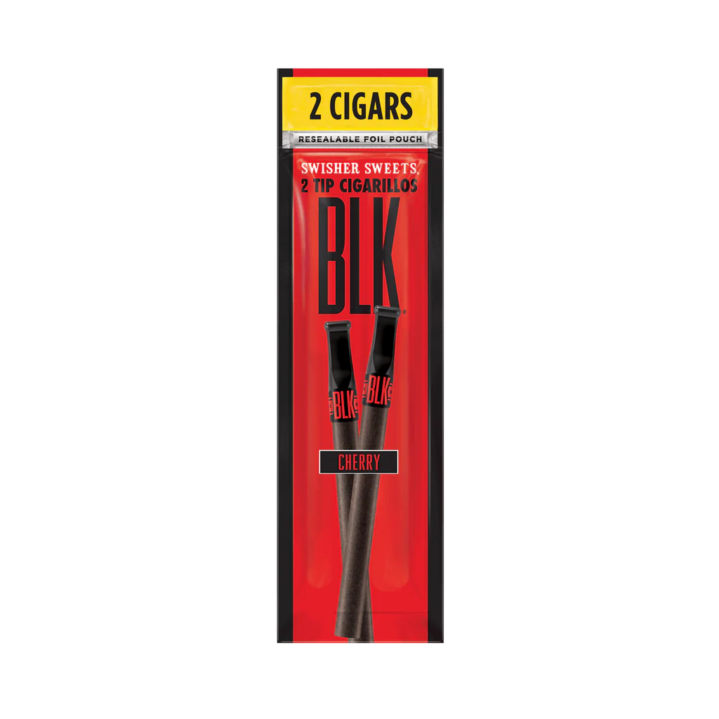 Swisher Sweets BLK Cherry Tip Cigarillos 2pk