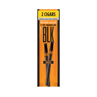 Swisher Sweets BLK Smooth Tip Cigarillos 2pk