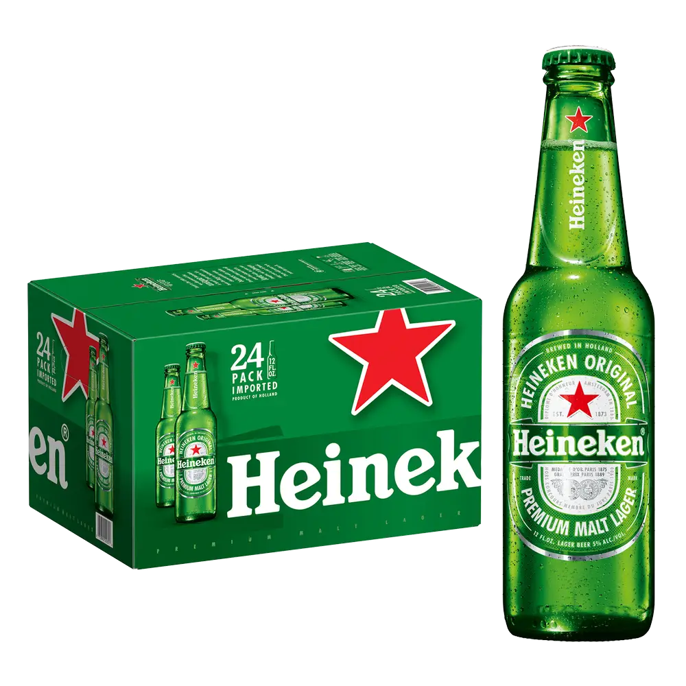 Heineken 24pk 12oz Btl 5.0% ABV