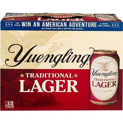 YUENGLING TRADITIONAL LAGER CANS - 12PK
