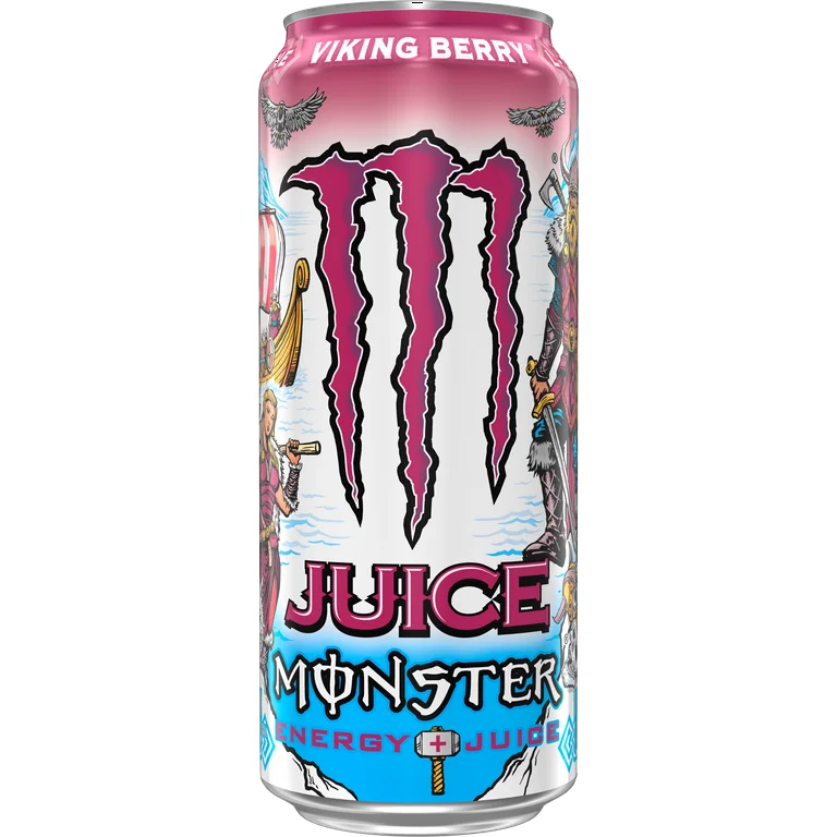 Juice Monster, Viking Berry, Juice + Energy, 16 fl oz can