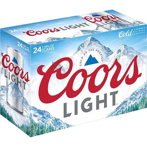 COORS LIGHT 12 FL OZ 24pk cans