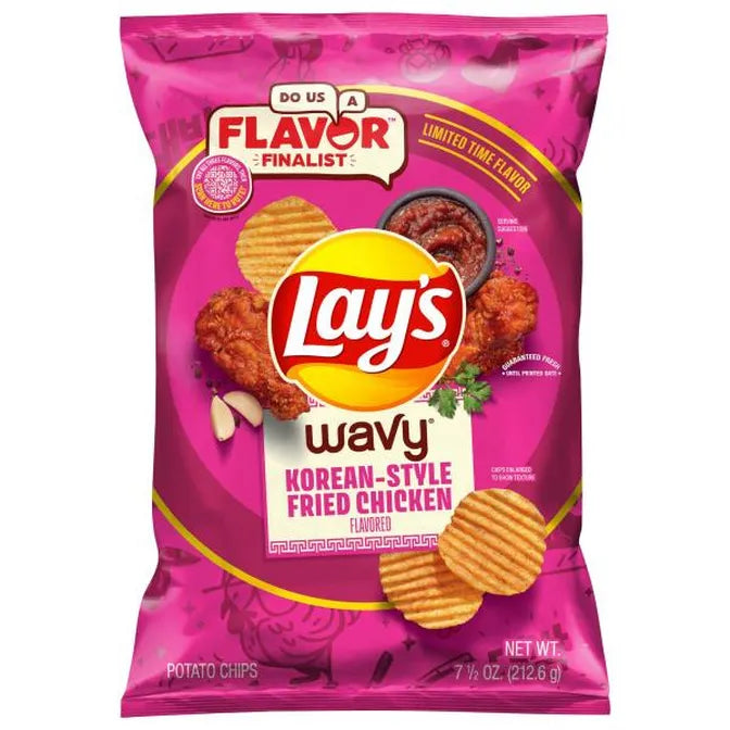 Lay's Wavy Potato Chips Korean Style Fried Chicken