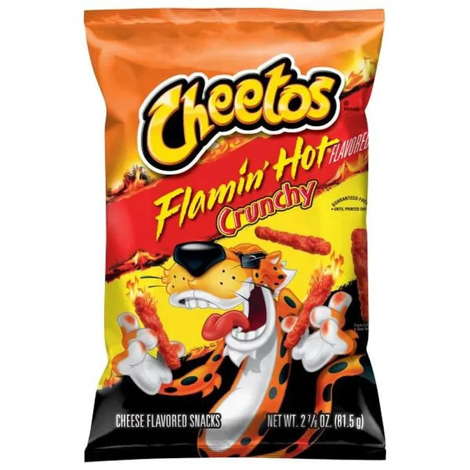 Cheetos Crunchy Cheese Flavored Snacks, Flamin' Hot Flavored