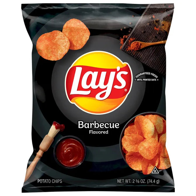 Lay's Potato Chips, Barbecue Flavored
2.625 oz