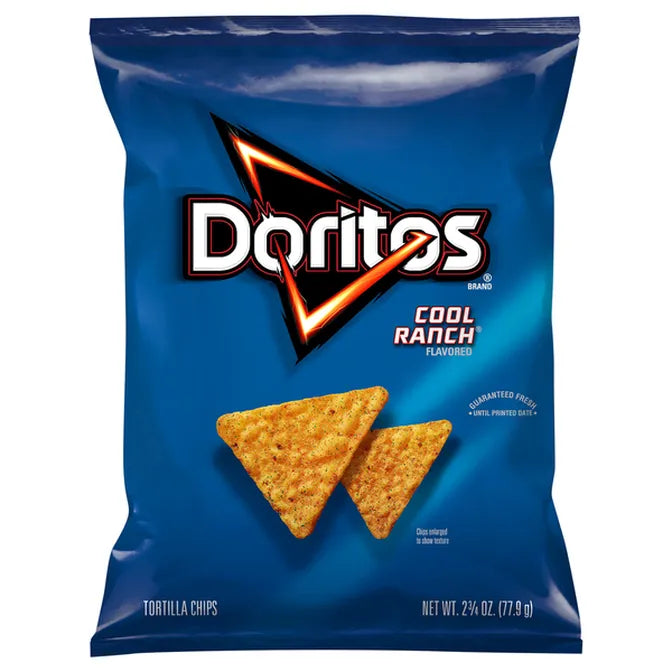 Doritos Flavored Tortilla Chips, Cool Ranch
2.75 oz