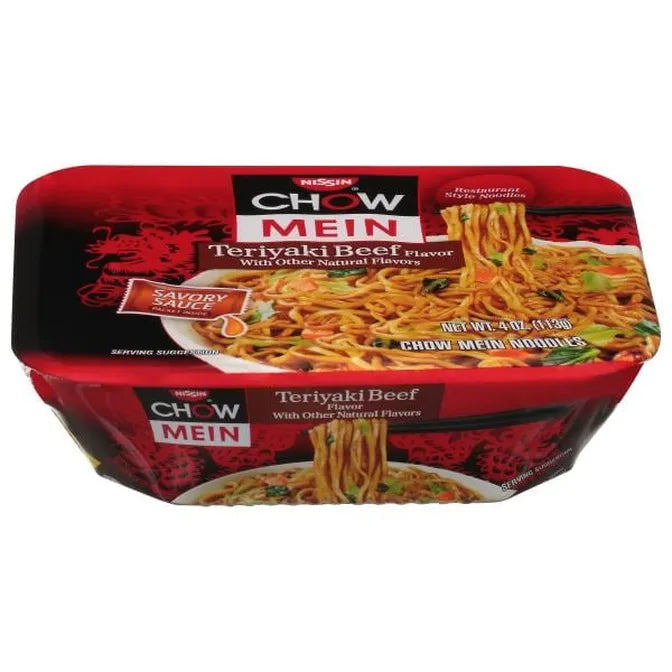 Nissin Teriyaki Beef Flavor Noodles
4 oz