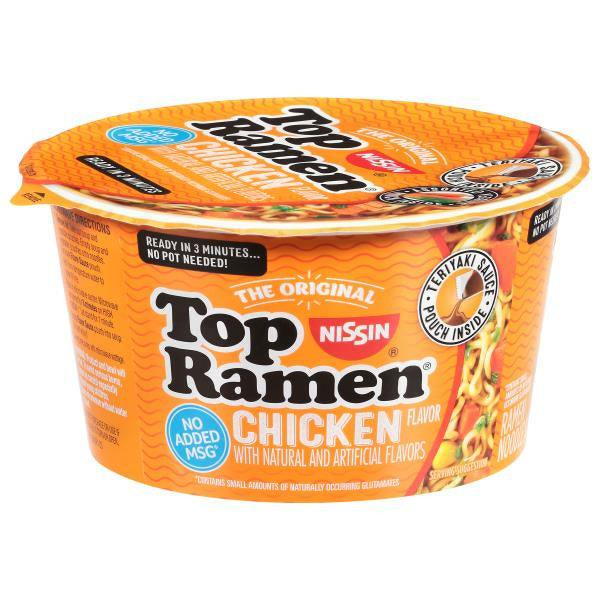 Nissin Ramen Noodle Soup, Chicken Flavor
3.42 oz
• $0.32/oz