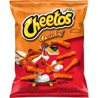 Cheese Snacks
CHEETOS CRUNCHY CHEESE FLAVORED SNACKS 2.75oz