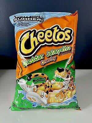 Brand New Cheetos Cheddar Jalapeño Cheese Crunchy Pepper Flavored Snacks 2.75oz