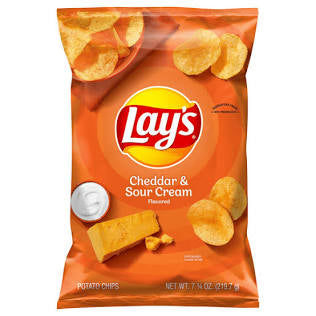Lay's Cheddar & Sour Cream Flavored Potato Chips 2.75oz