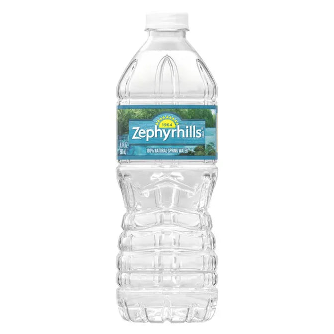 ZEPHYRHILLS Brand Florida Spring Water, 16.9-ounce plastic bottle